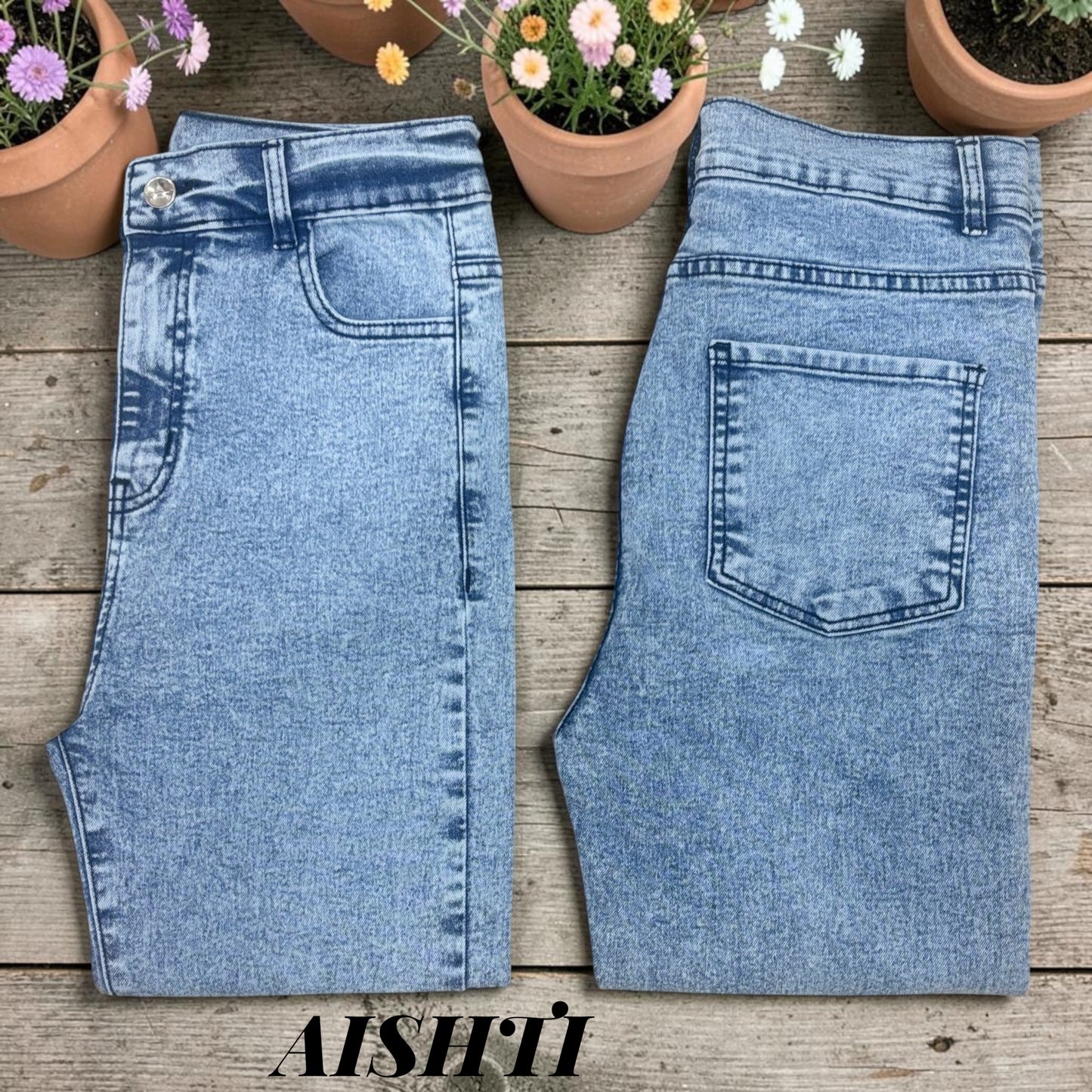 SKINNY JEANS / TONO HIELO LLANO
