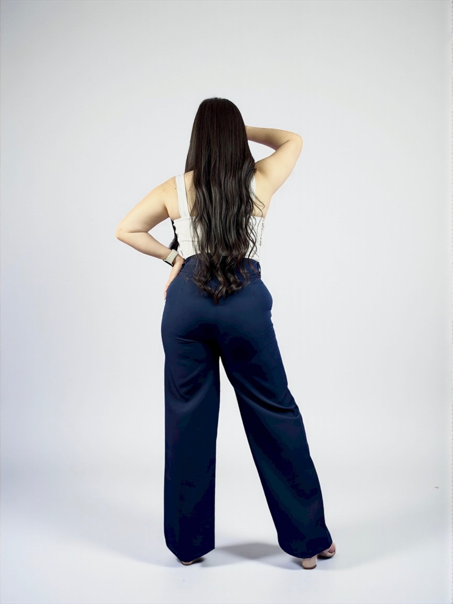 WIDE LEG SASTRE / TONO AZUL