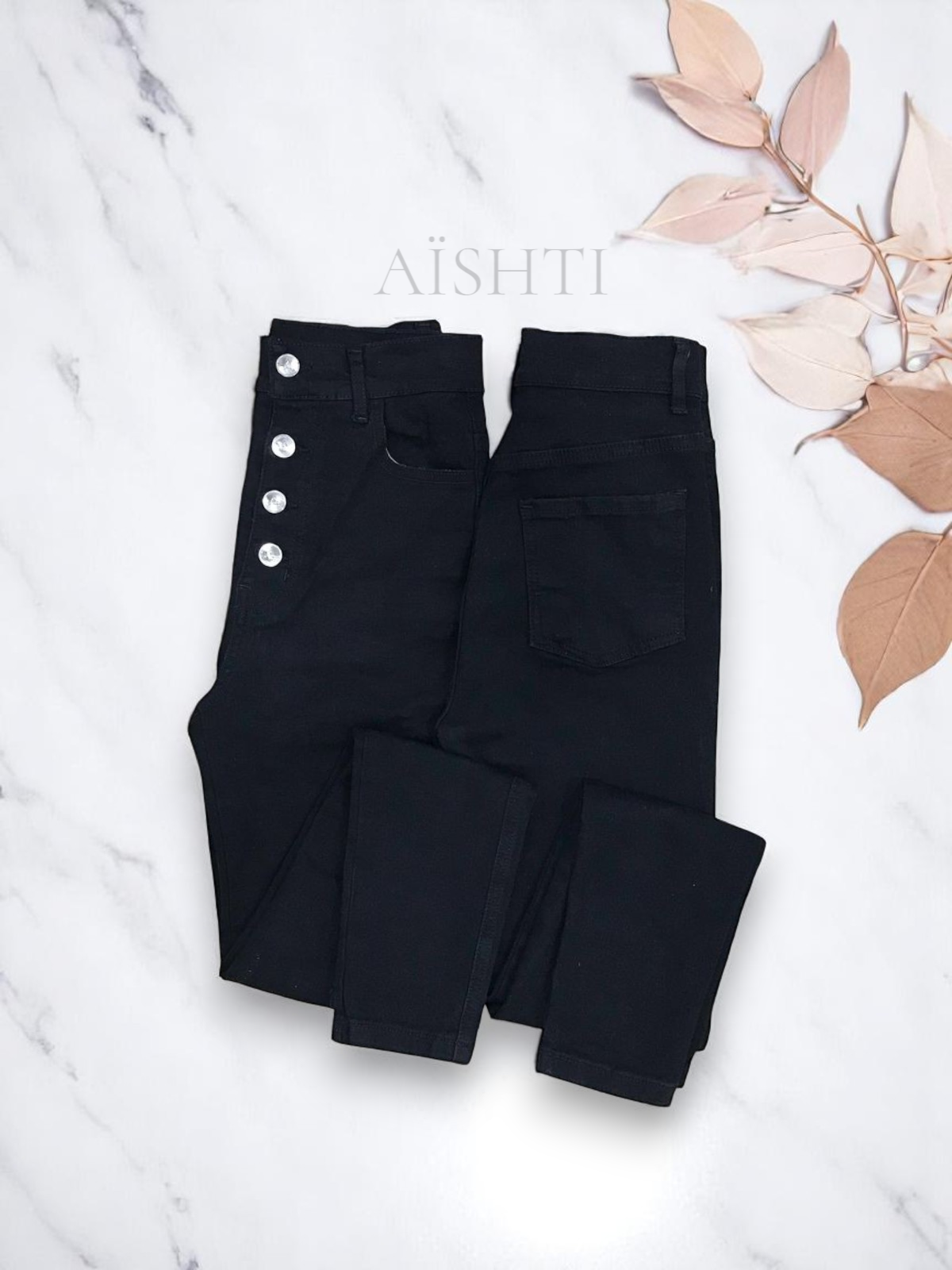 SKINNY DE 4 BOTONES/ TONO NEGRO