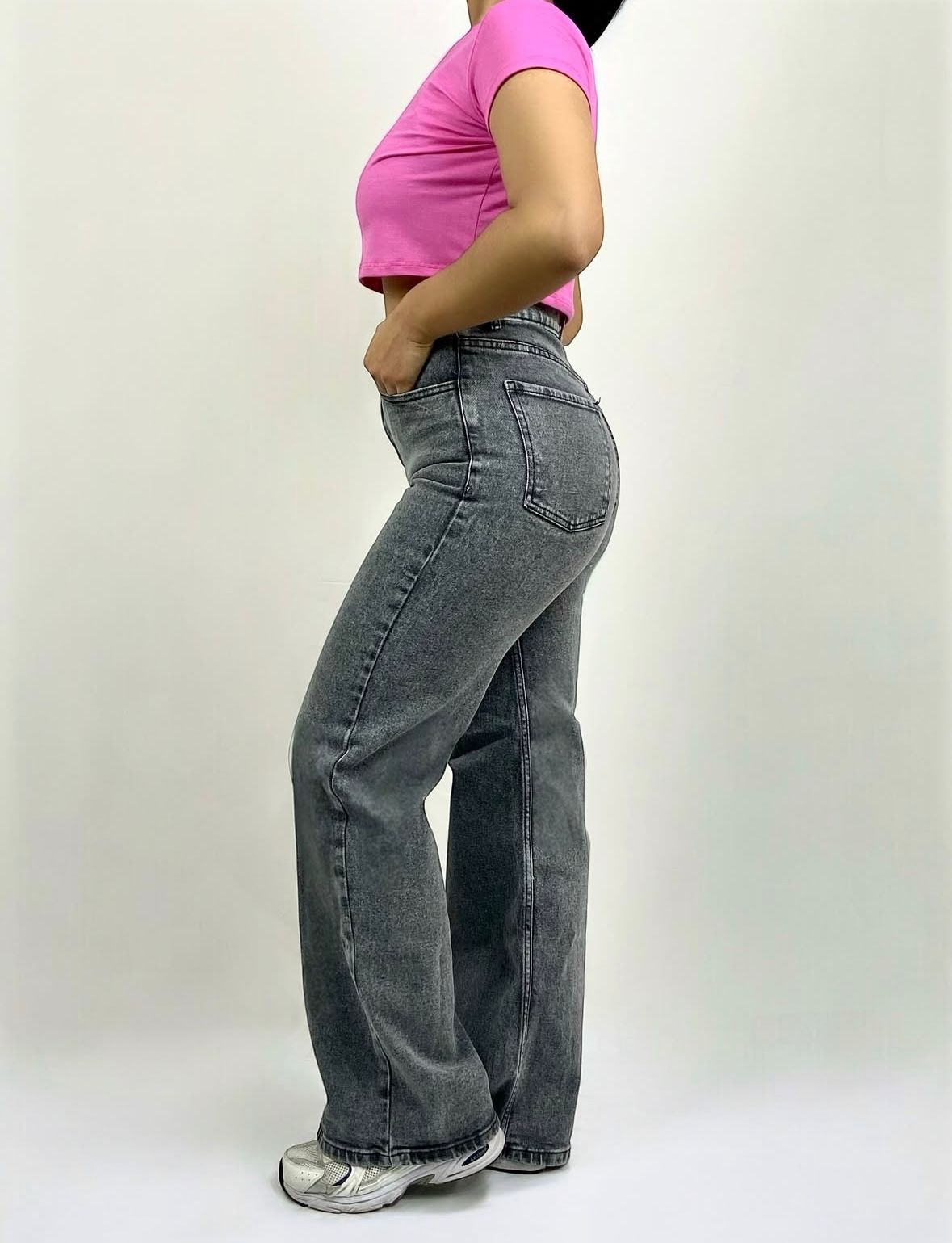 WIDE LEG CONFORT / TONO GRIS LLANO