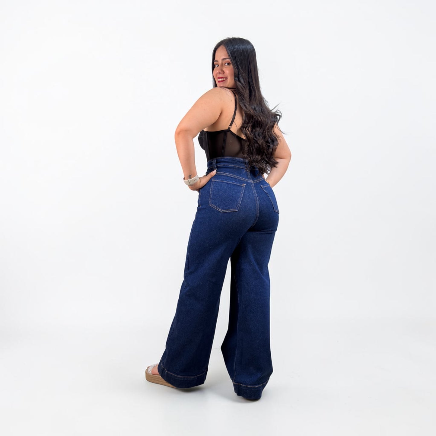 WIDE LEG PETITE / TONO AZUL DE MARINO