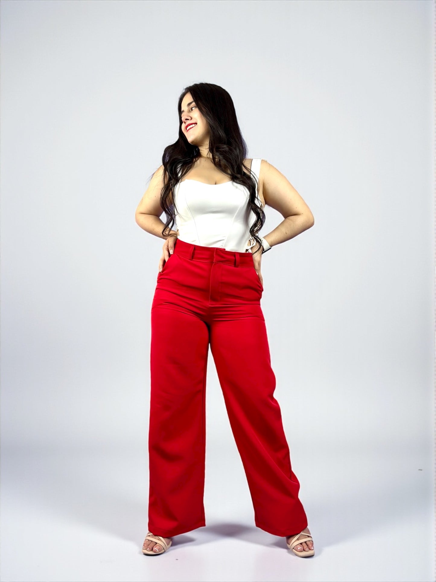 WIDE LEG SASTRE / TONO ROJO