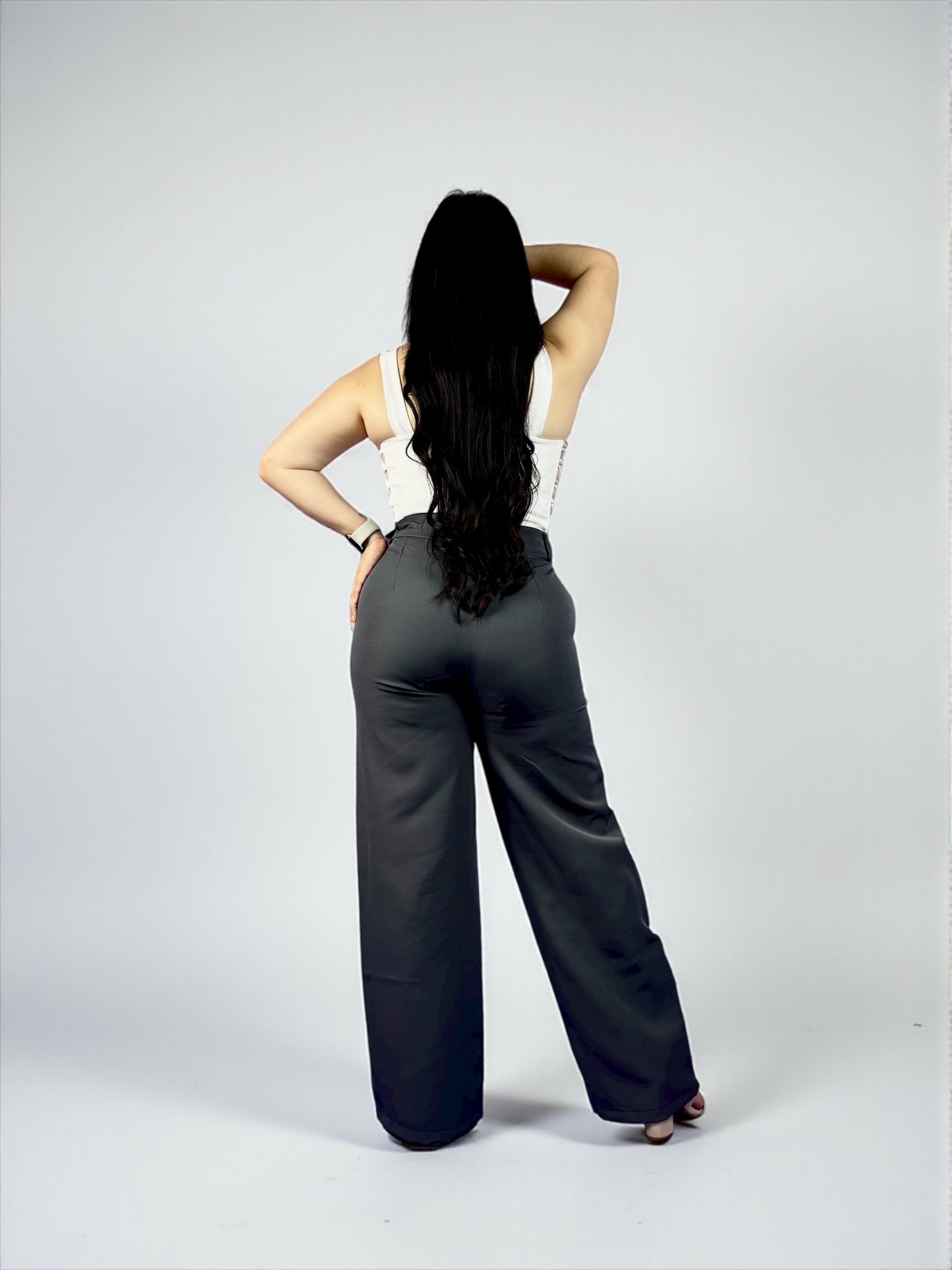 WIDE LEG SASTRE /TONO PLOMO