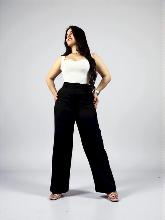 WIDE LEG SASTRE /TONO NEGRO