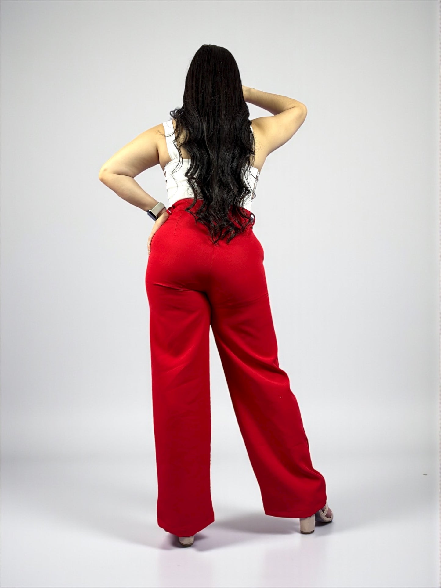 WIDE LEG SASTRE / TONO ROJO