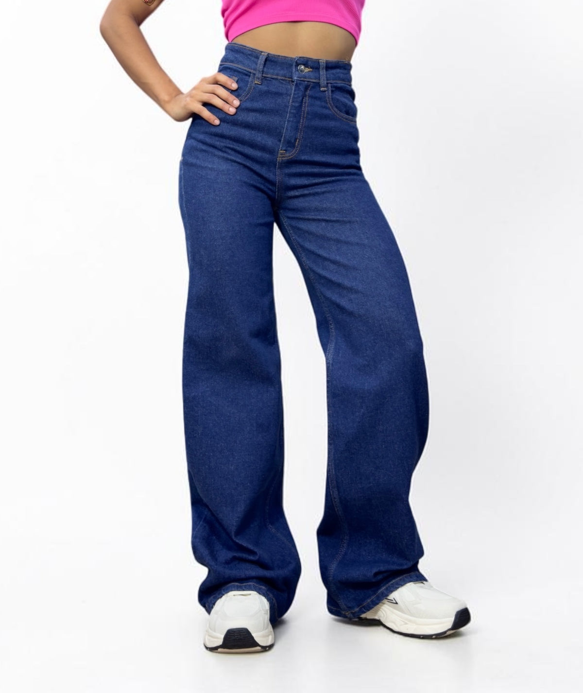WIDE LEG CONFORT/ AZUL MARINO