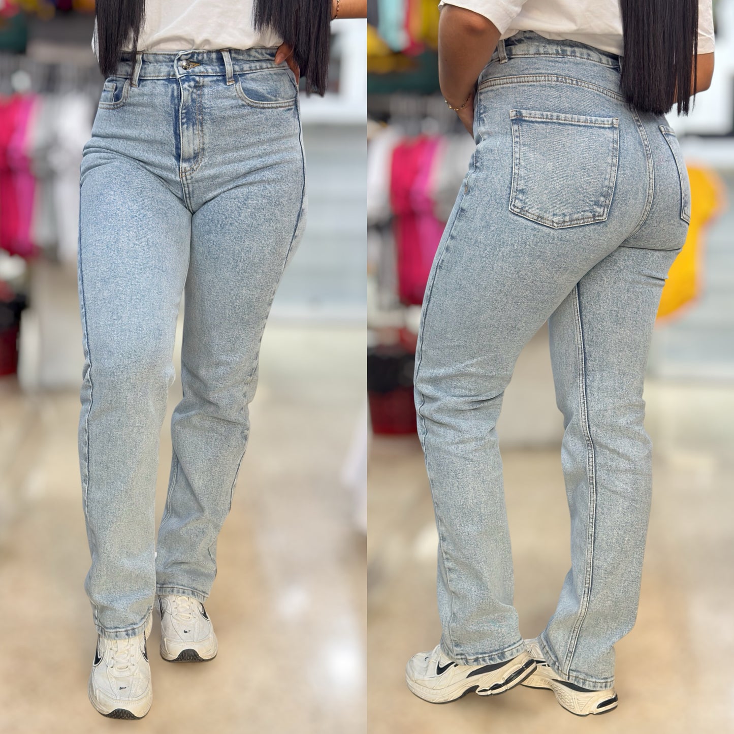 MOM JEANS CONFORT LARGO