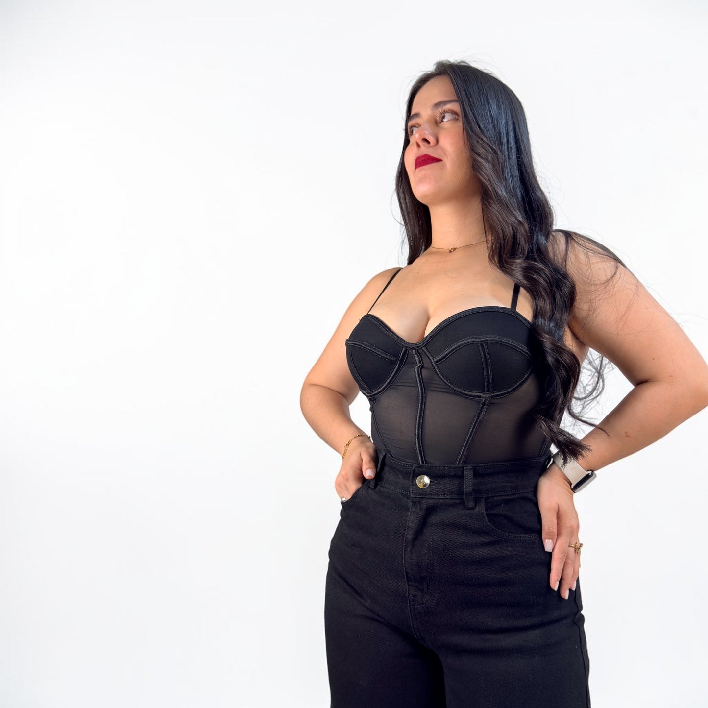 WIDE LEG PETITE / TONO NEGRO