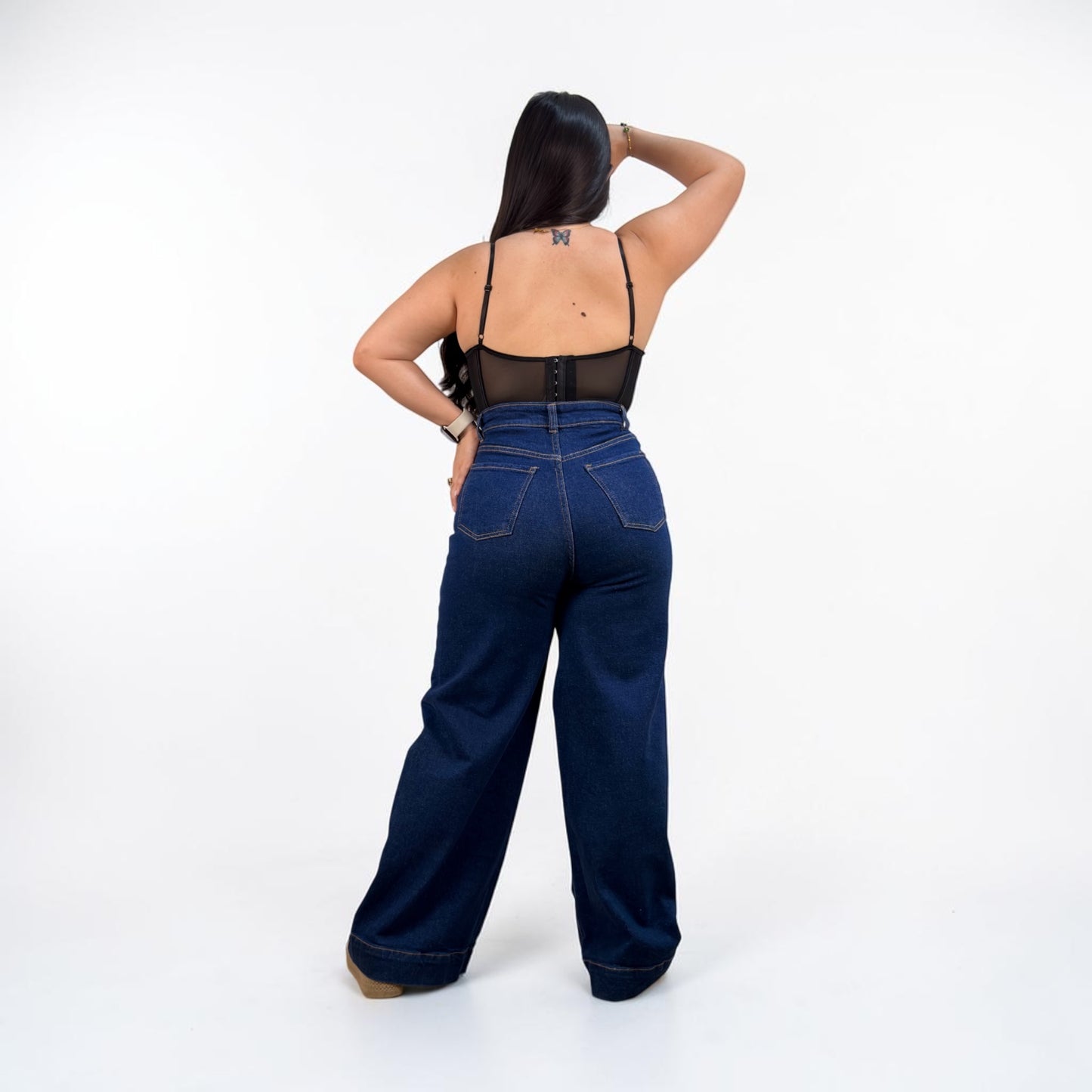 WIDE LEG PETITE / TONO AZUL DE MARINO