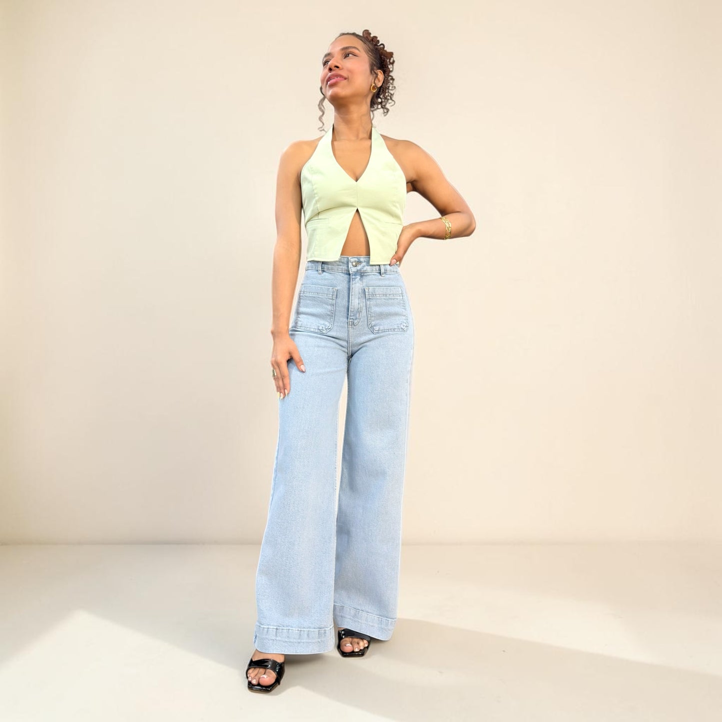 WIDE LEG MANGO/ TONO HIELO