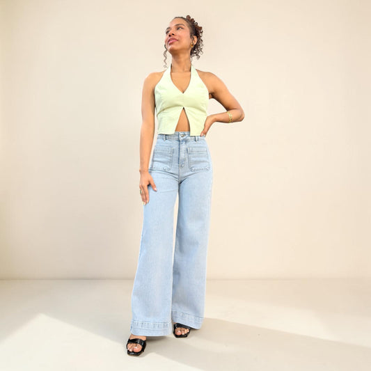 WIDE LEG MANGO/ TONO HIELO