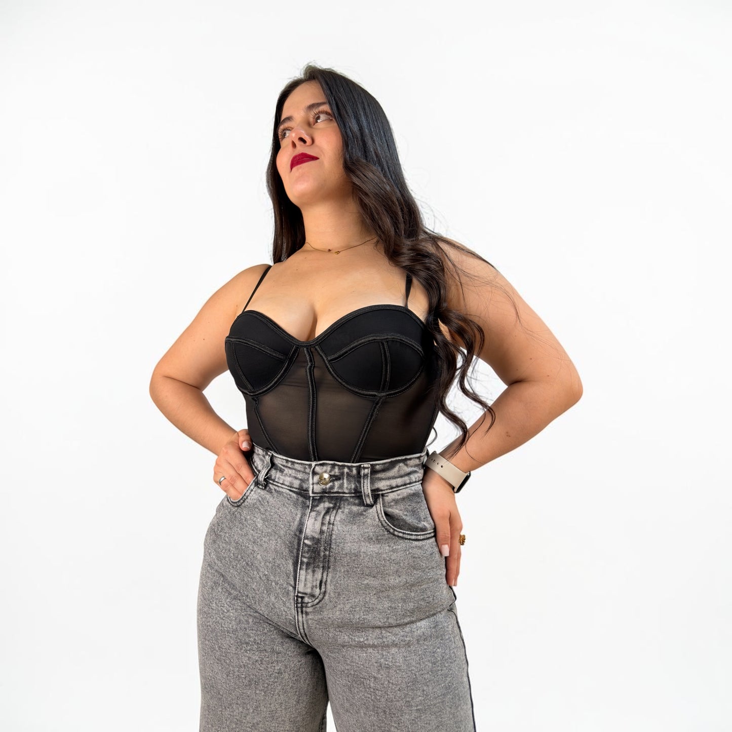 WIDE LEG PETITE / TONO GRIS