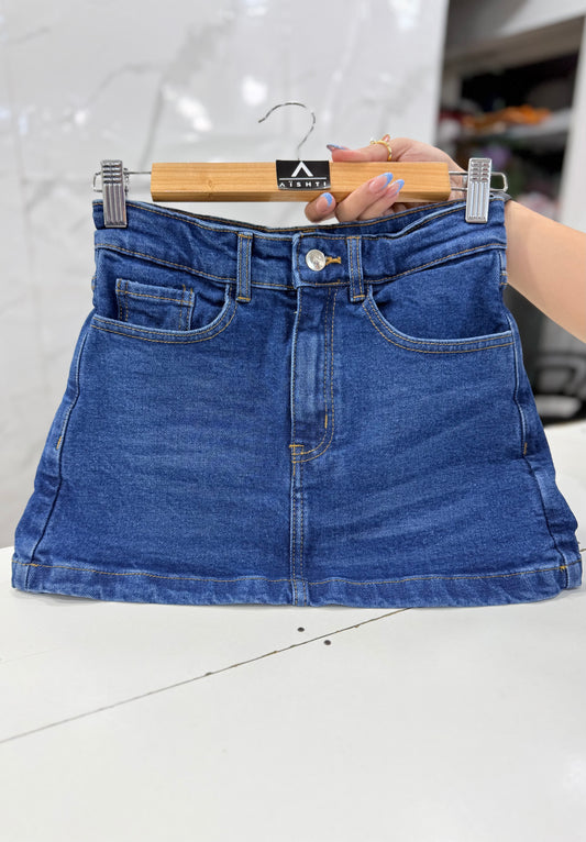 FALDA SHORT ISA / TONO AZUL