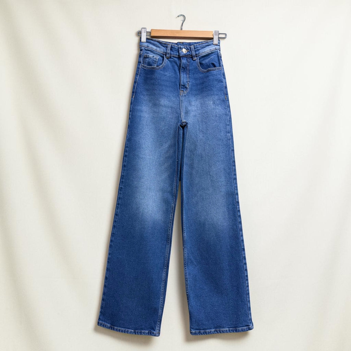 WIDE LEG CONFORT/ AZUL CON SPLASH