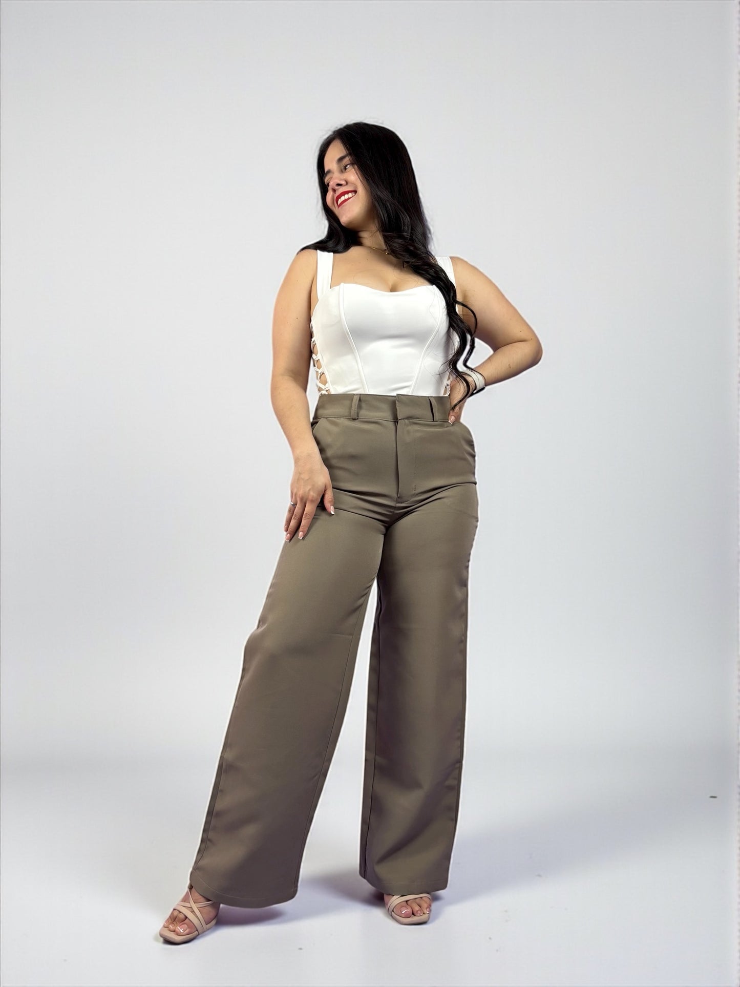 WIDE LEG SASTRE / TONO TAUPE