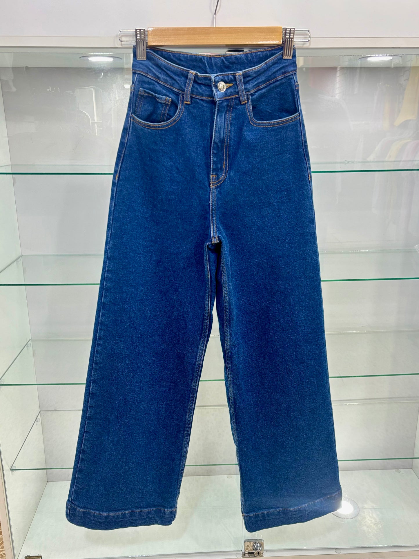 WIDE LEG PETITE / AZUL LLANO