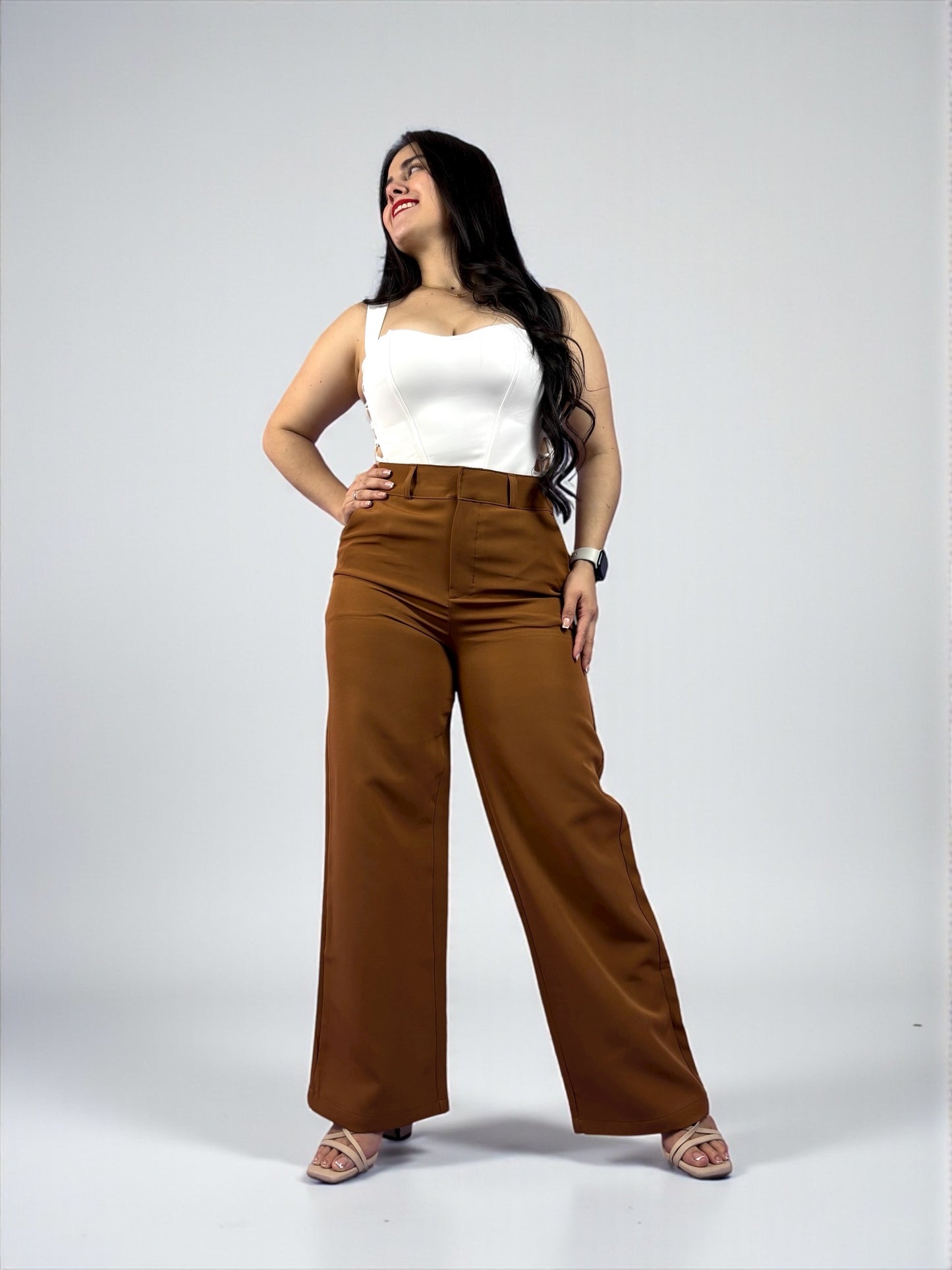 WIDE LEG SASTRE / TONO CAPUCHINO