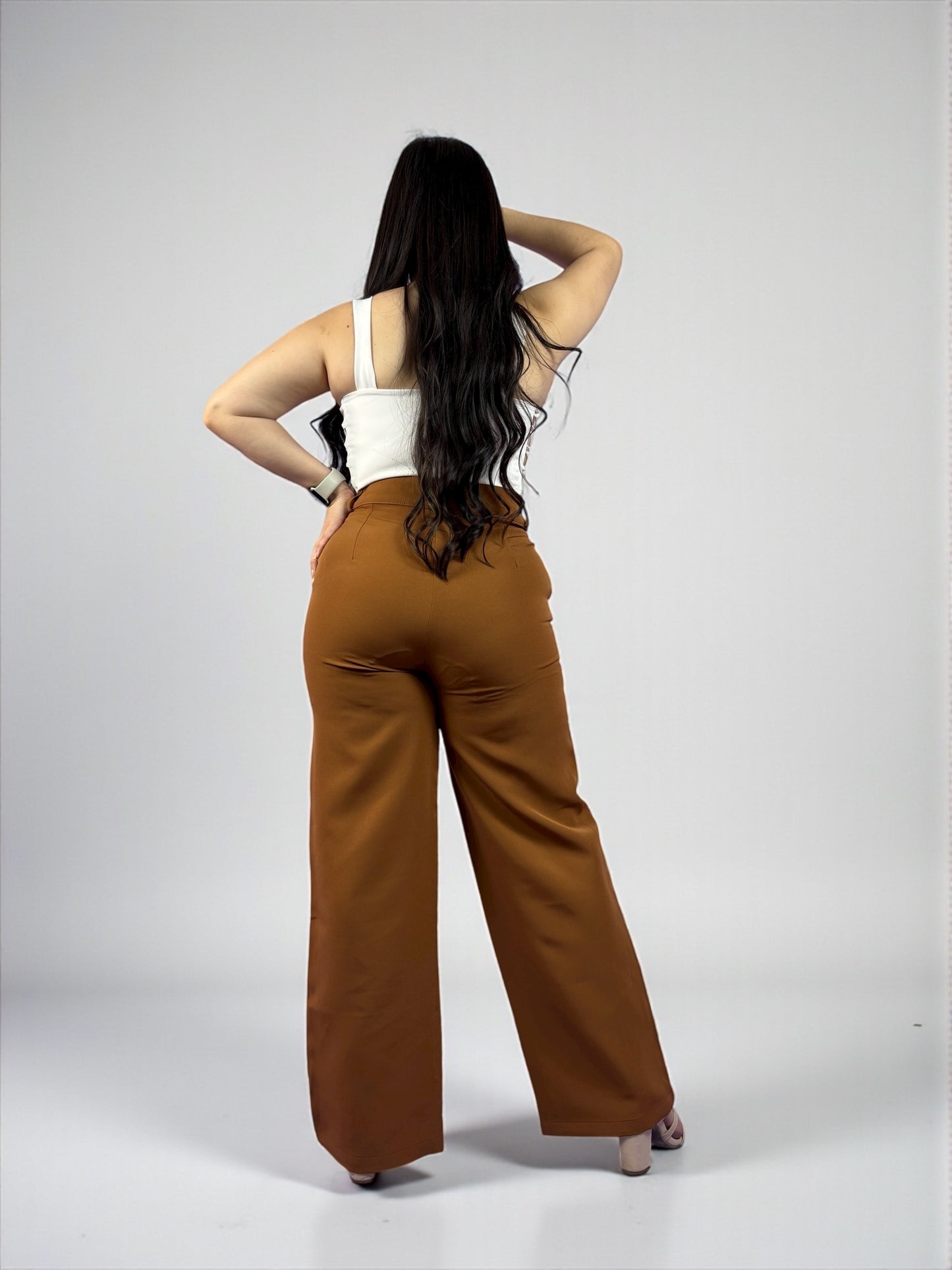 WIDE LEG SASTRE / TONO CAPUCHINO