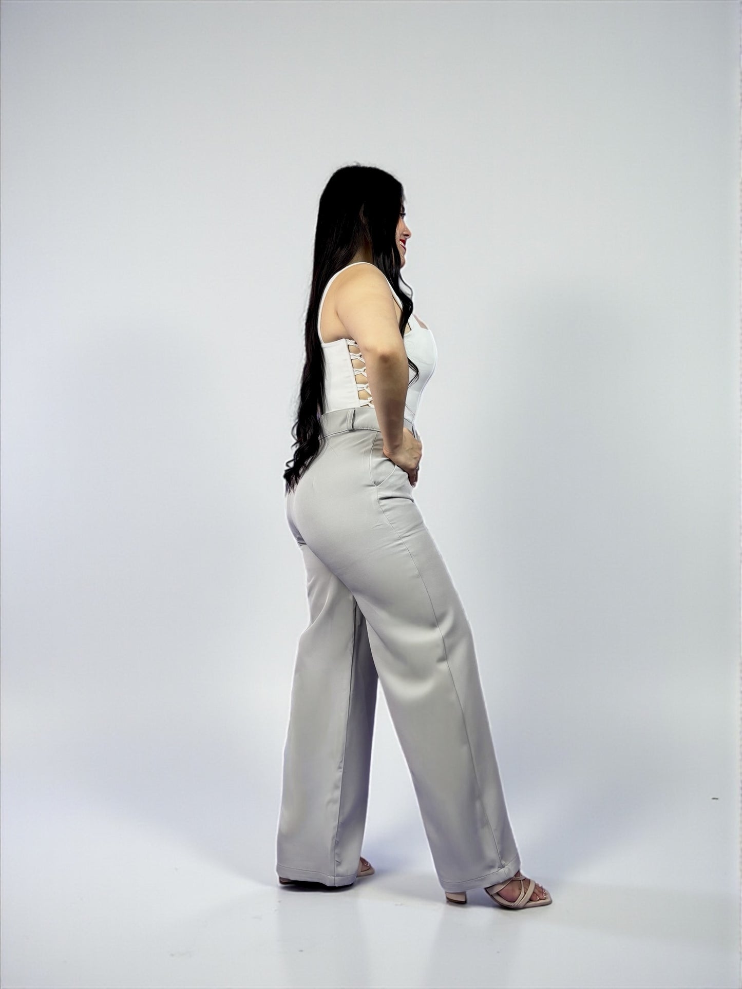 WIDE LEG SASTRE / TONO GRIS