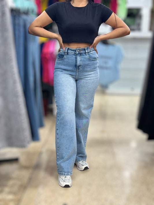 WIDE LEG CONFORT/ CELESTE