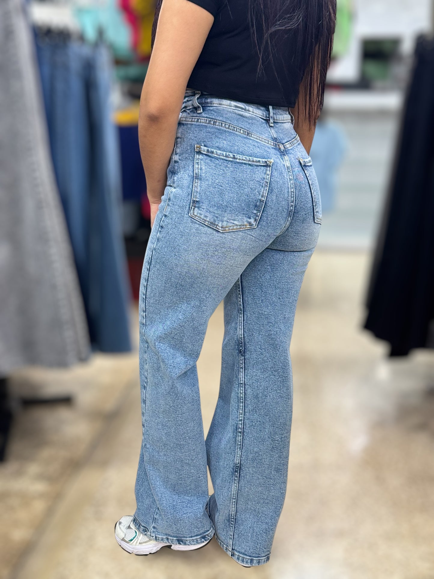 WIDE LEG CONFORT/ CELESTE