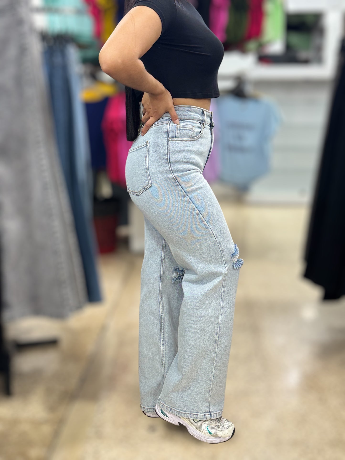 WIDE LEG CONFORT/ HIELO CON HUECO