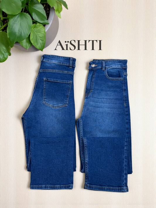 MOM'S JEANS CONFORT / TONO AZUL CON BIGOTE