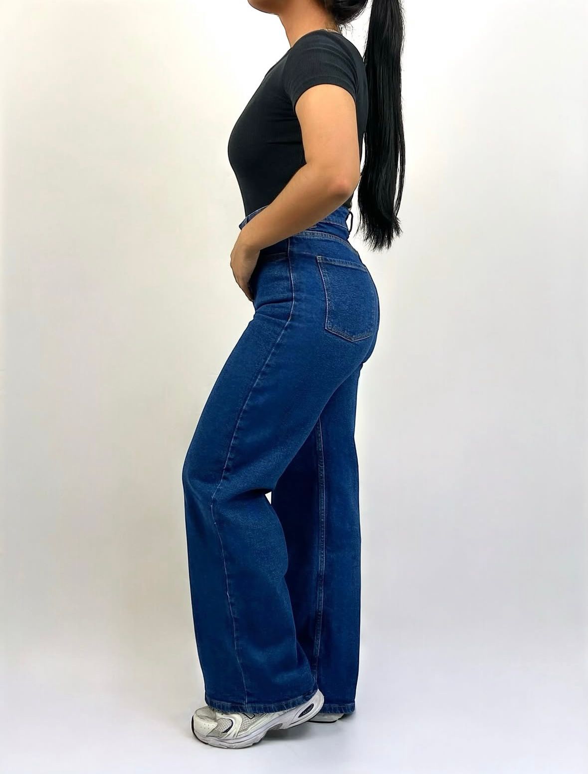 WIDE LEG CONFORT/ TONO AZUL LLANO
